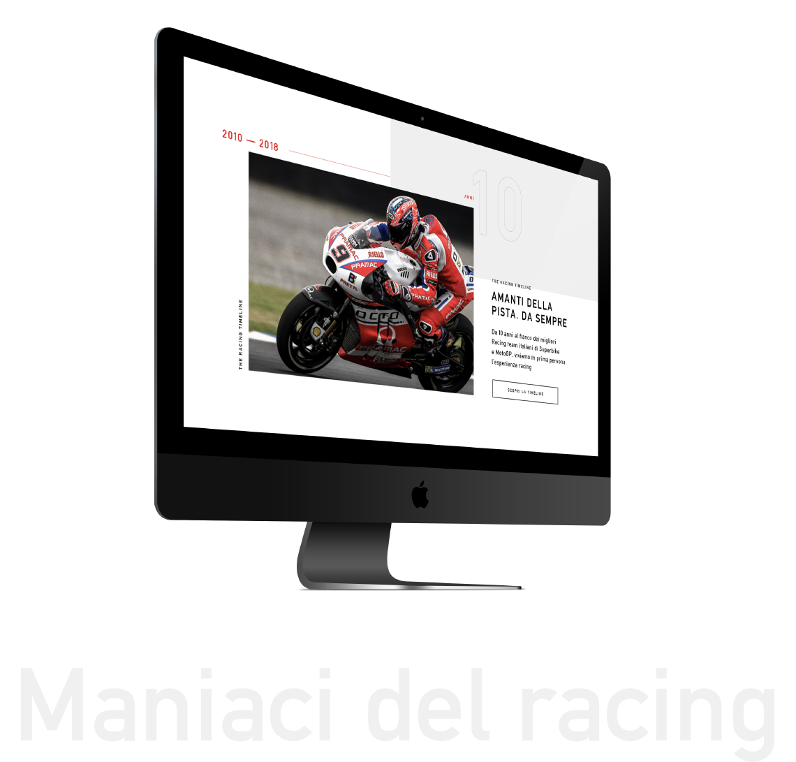 UI/UX Design Progetto Rebranding CNC Racing - Quantico